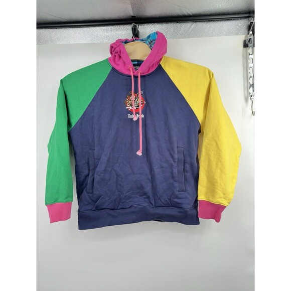 Teddy Fresh X Looney Tunes retro Embroidered Color Block Hoodie Sweatshirt XS - Picture 1 of 11